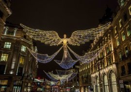 【最新資訊】光影利東街！50隻閃亮白鴿＋倫敦天使燈飾